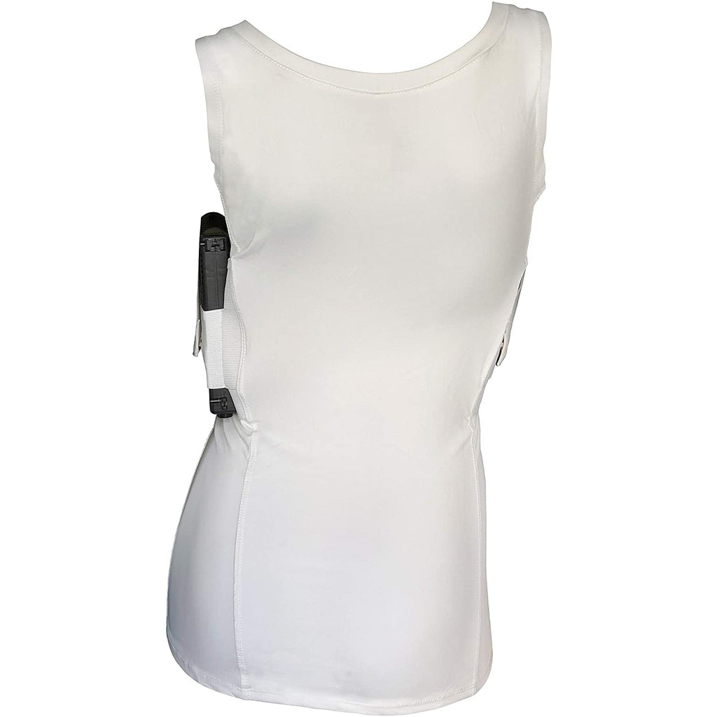  AC UNDERCOVER Concealed Carry Clothing Shirt Tank Top  Concealment Gun Holster CCW Tactical (White T-Shirt, M) : Sports & Outdoors