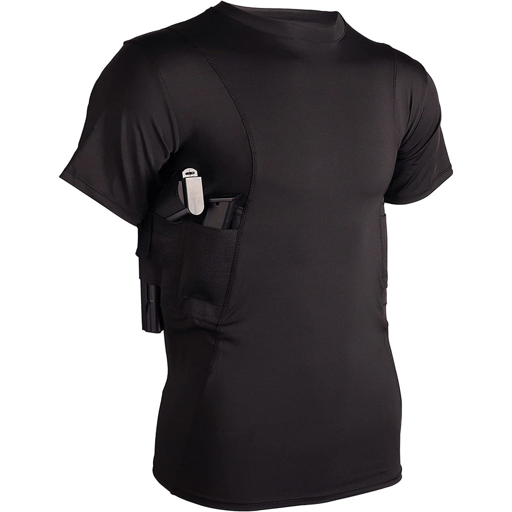ccw dress shirt Mafoose V Neck CCW Concealed Carry Holster Shirt with Pockets Medium t Mafoose.com